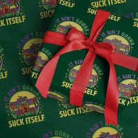 Mardi Gras Crawfish Wrapping Paper Roll It Ain't Gonna Suck Itself