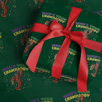 Mardi Gras Crawfish Wrapping Paper Roll Who Is Your Crawdaddy Carnival Party
