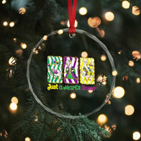 Mardi Gras Goose Crystal Glass Ornament Just A Mardi Goose