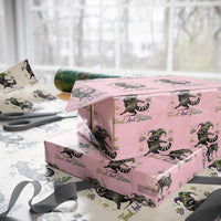 Mardi Gras Raccoon Wrapping Paper Roll Feral And Festive Trased Panda