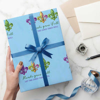 Mardi Gras Wrapping Paper Roll Let The Good Time Roll
