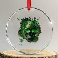 Marijuana Skull Crystal Glass Ornament Smoke Weed Cannabis 420 Pot Leaf TS02