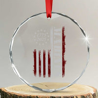 Marine 250th Anniversary Crystal Glass Ornament Retro Patriotic Military Veteran Gift American Flag TS10