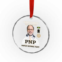 Mark Golding PNP Supporter Crystal Glass Ornament Time Come for a Better Life Jamaica Politics People's National Party TS02