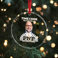 Mark Golding PNP Supporter Crystal Glass Ornament Time Come for a Better Life Jamaica Politics People's National Party - Wonder Print Shop