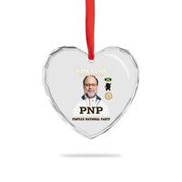 Mark Golding PNP Supporter Heart Crystal Glass Ornament Time Come for a Better Life Jamaica Politics People's National Party - Wonder Print Shop