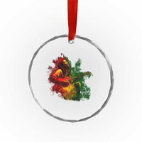 Marley Guitarist Crystal Glass Ornament Smoke Cannabis Leaf 420 Rastafari Rasta Reggae Music TS10