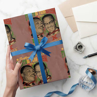 Martin Luther King And Malcolm X Wrapping Paper Roll Brothers In Arms Fighting Terrorism 1964 Black History