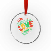 Martin Luther King Crystal Glass Ornament I Have Decided to Stick With Love MLK Black History Month - Wonder Print Shop