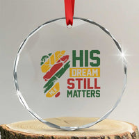 Martin Luther King Jr Crystal Glass Ornament His Dream Still Matters MLK Day