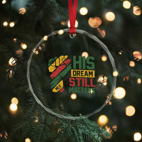 Martin Luther King Jr Crystal Glass Ornament His Dream Still Matters MLK Day