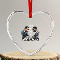 Martin Luther King Malcolm X Heart Crystal Glass Ornament They Not Like Us Black Leaders - Wonder Print Shop