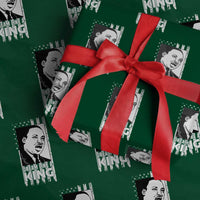 Martin Luther King MLK Wrapping Paper Roll Dream Like A King Black History American Flag