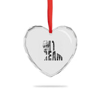 Martin Luther King MLK Day Heart Crystal Glass Ornament I Am The Dream Black King Power Black History Month - Wonder Print Shop