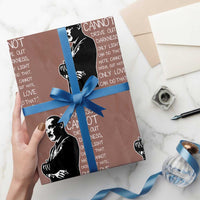 Martin Luther King Quote Wrapping Paper Roll Darkness Cannot Drive Out Darkness Black History Month