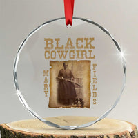 Mary Fields Crystal Glass Ornament Black Cowgirl Pioneer Western Legend Vintage TS02