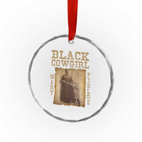Mary Fields Crystal Glass Ornament Black Cowgirl Pioneer Western Legend Vintage TS02