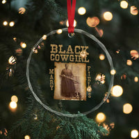 Mary Fields Crystal Glass Ornament Black Cowgirl Pioneer Western Legend Vintage TS02