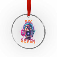 Mason 67 Chaos Edition Crystal Glass Ornament Psychedelic Screaming Six Seven Meme TS02