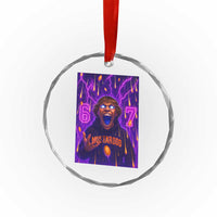 Mason 67 Meme Graphic Crystal Glass Ornament Glowing Eyes Devil Edit 6 7 Viral Six Seven Scream - Wonder Print Shop