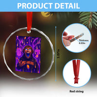 Mason 67 Meme Graphic Crystal Glass Ornament Glowing Eyes Devil Edit 6 7 Viral Six Seven Scream TS02