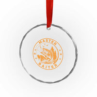 Master Baiter Crystal Glass Ornament Retro Bass Fishing Funny Fisher Fish Fisherman TS10