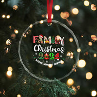 Matching Family Xmas Crystal Glass Ornament Funny Group Festive Mom Dad Kids Tees TS10