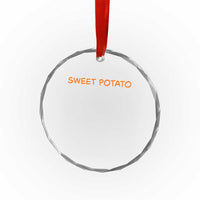 Matching Thanksgiving Couples Crystal Glass Ornament Funny Sweet Potato Fall Couple TS10
