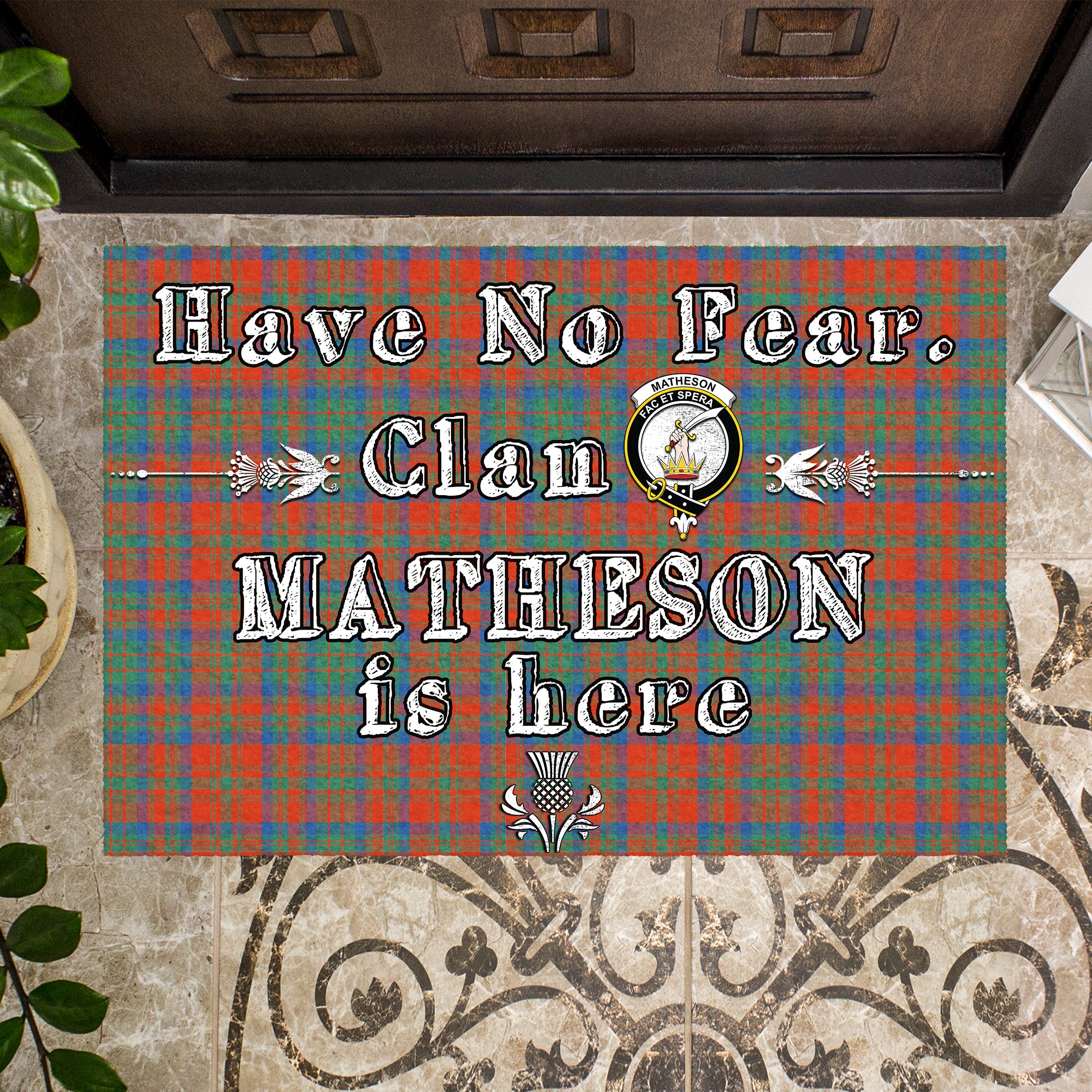 matheson-ancient-clan-tartan-door-mat-family-crest-have-no-fear-tartan-door-mat