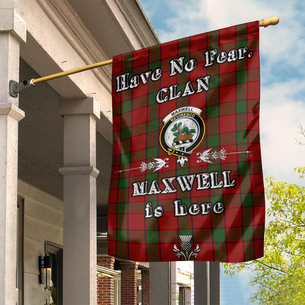 maxwell-clan-tartan-flag-family-crest-have-no-fear-tartan-garden-flag