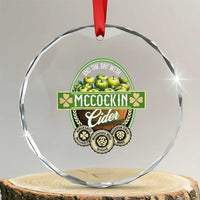 Mccockin Cider Crystal Glass Ornament Funny St Patrick's Day TS02