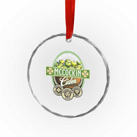 Mccockin Cider Crystal Glass Ornament Funny St Patrick's Day TS02