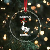 Me Goose Ta Crystal Glass Ornament Funny Mexican Christmas - Wonder Print Shop