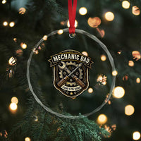 Mechanic Dad Legend In The Garage Crystal Glass Ornament Funny Auto Repair Fathers Day Gift