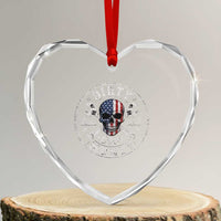 Mechanic Skeleton Heart Crystal Glass Ornament My Hands May Be Dirty But My Money is Clean Auto Repair Garage