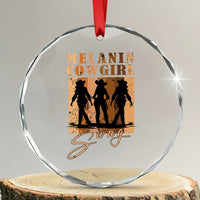 Melanin Cowgirl Swag Crystal Glass Ornament African American Cowgirls Black History Pride Retro TS02