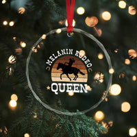 Melanin Rodeo Queen Crystal Glass Ornament Cowgirl Riding Horse African American Cowgirls Retro TS02