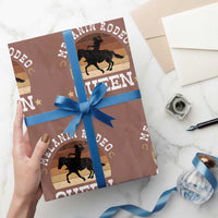 Melanin Rodeo Queen Wrapping Paper Roll Cowgirl Riding Horse African American Cowgirls Retro - Wonder Print Shop