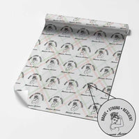 Melanoma Awareness Strong Woman Wrapping Paper Roll Brave Strong Resilient Warrior