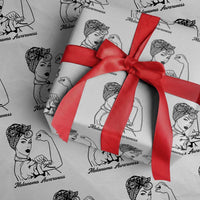 Melanoma Awareness Strong Woman Wrapping Paper Roll Feminist Warrior