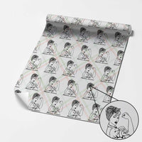 Melanoma Awareness Strong Woman Wrapping Paper Roll Feminist Warrior