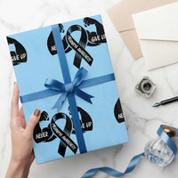 Melanoma Awareness Warrior Wrapping Paper Roll Never Give Up