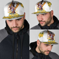 Melbourne Cup Australia Snapback Cap Horse Racing Horseshoe Mix Yellow Roses - Wonder Print Shop