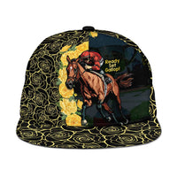 Melbourne Horse Racing Snapback Cap Yellow Roses - Ready Set Gallop - Wonder Print Shop