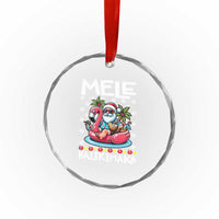 Mele Kalikimaka Hawaiian Christmas In July Hawaii Santa Crystal Glass Ornament Palm Tree Beach Tropical Xmas Gift Family Holiday TS10