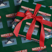 Melt Ice Red Eye Laser Loon Wrapping Paper Roll Political Resistance Minnesota Protest