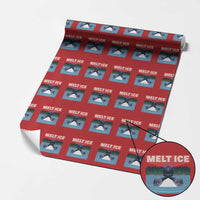 Melt Ice Red Eye Laser Loon Wrapping Paper Roll Political Resistance Minnesota Protest