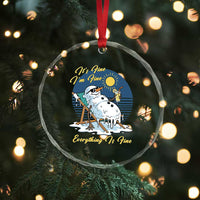 Melting Snowman Christmas In July Crystal Glass Ornament It Is Fine Everything Is Fine