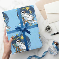 Melting Snowman Christmas In July Wrapping Paper Roll It Is Fine Everything Is Fine