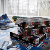 Memorial Day Remember The Fallen Wrapping Paper Roll Veteran Military Vintage USA Flag - Wonder Print Shop